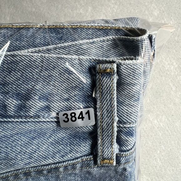 AGOLDE 90's Mid Rise Loose Fit Jeans Fall Out Size 27 Distressed Medium Wash - Picture 15 of 15